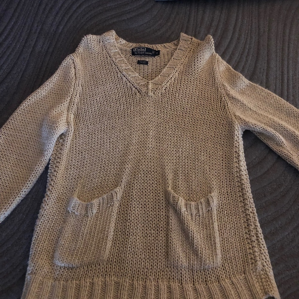 Polo Ralph Lauren women sweater heavy duty 89% linen 11% silk - Picture 2 of 5